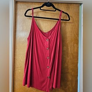 Red tank top 2x